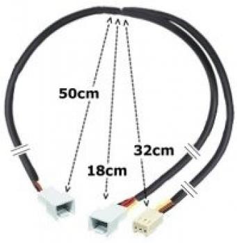 Strom Molex Y Adapter