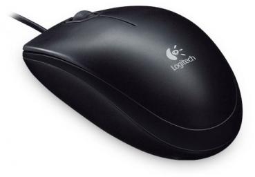 Logitech B100 Wheel Maus Black