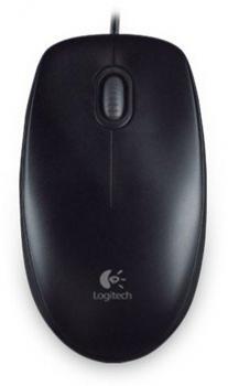 Logitech B100 Wheel Maus Black